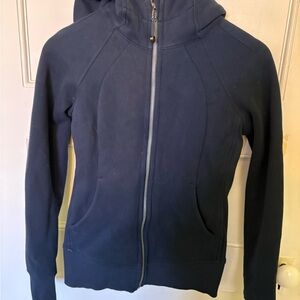 Lululemon Athletica Navy Scuba full zip hoodie